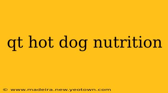 qt hot dog nutrition