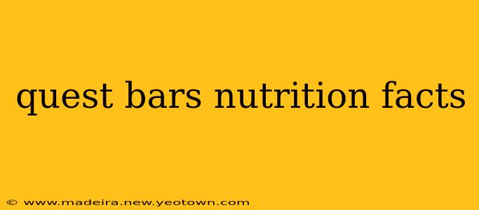 quest bars nutrition facts