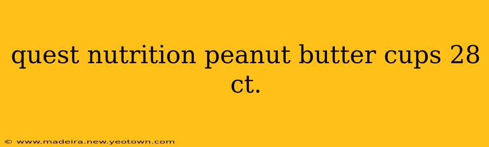 quest nutrition peanut butter cups 28 ct.