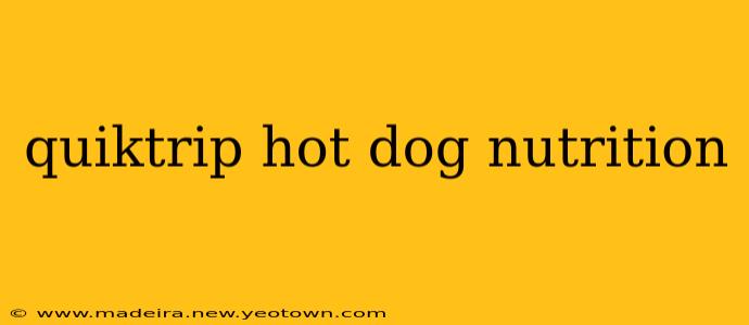 quiktrip hot dog nutrition