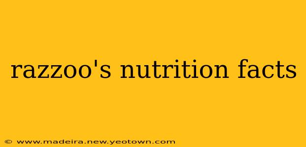 razzoo's nutrition facts