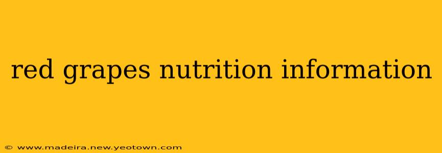 red grapes nutrition information