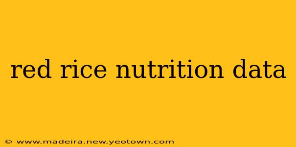 red rice nutrition data