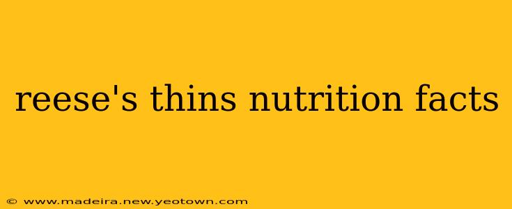 reese's thins nutrition facts
