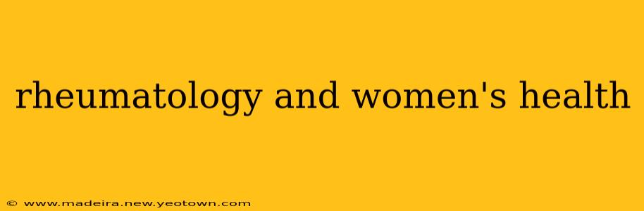 rheumatology and women's health