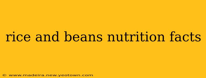 rice and beans nutrition facts