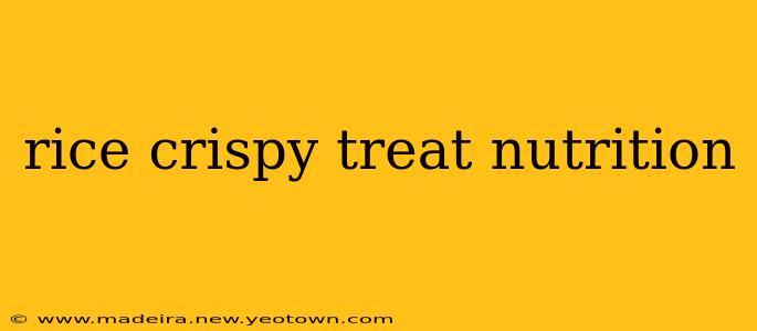 rice crispy treat nutrition