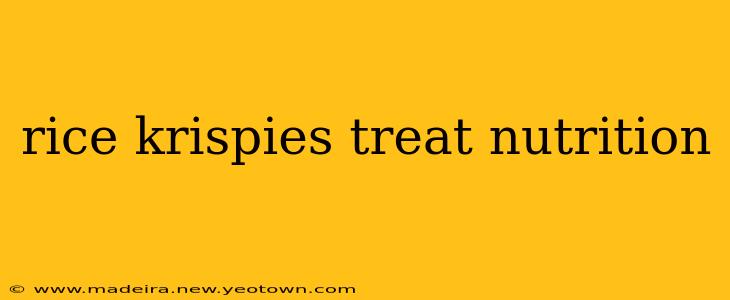 rice krispies treat nutrition