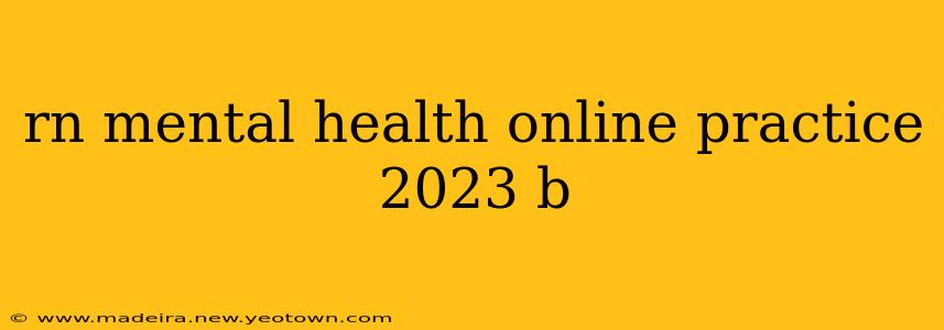 rn mental health online practice 2023 b