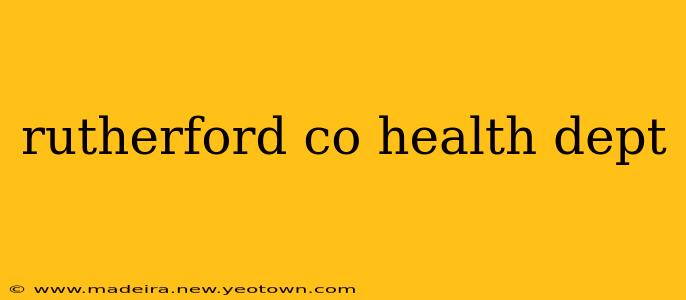 rutherford co health dept