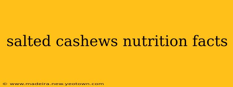 salted cashews nutrition facts