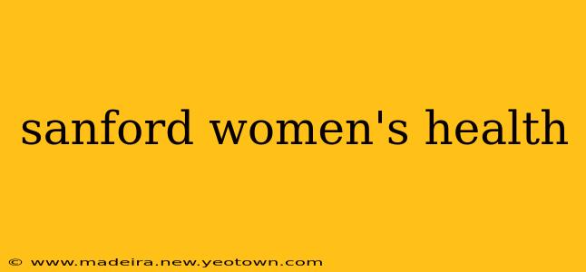 sanford women's health