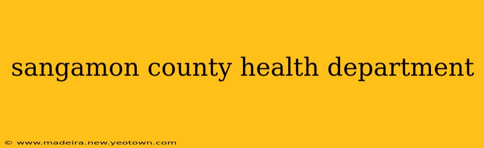 sangamon county health department