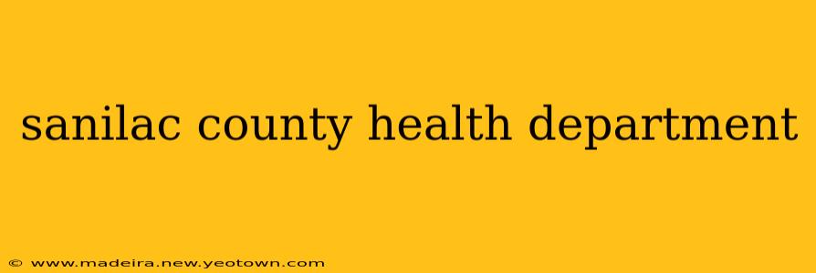 sanilac county health department
