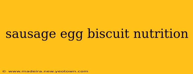 sausage egg biscuit nutrition