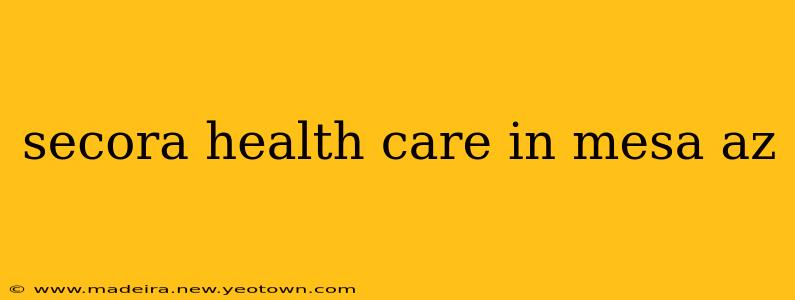 secora health care in mesa az