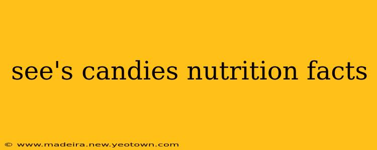 see's candies nutrition facts