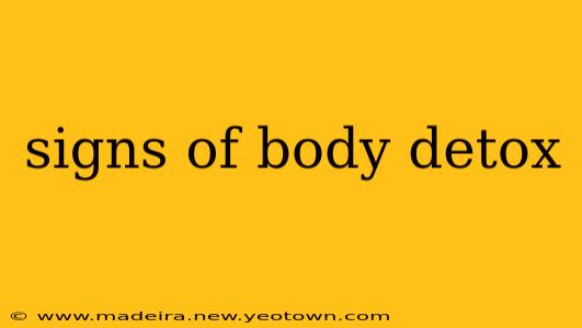 signs of body detox