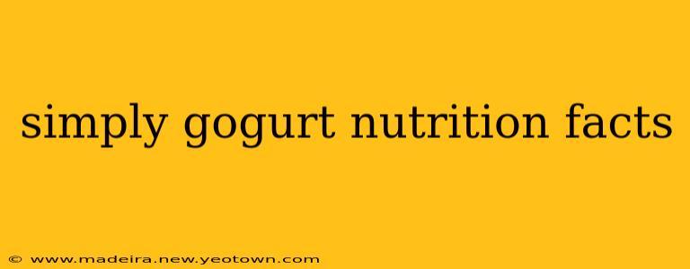 simply gogurt nutrition facts