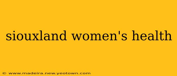 siouxland women's health
