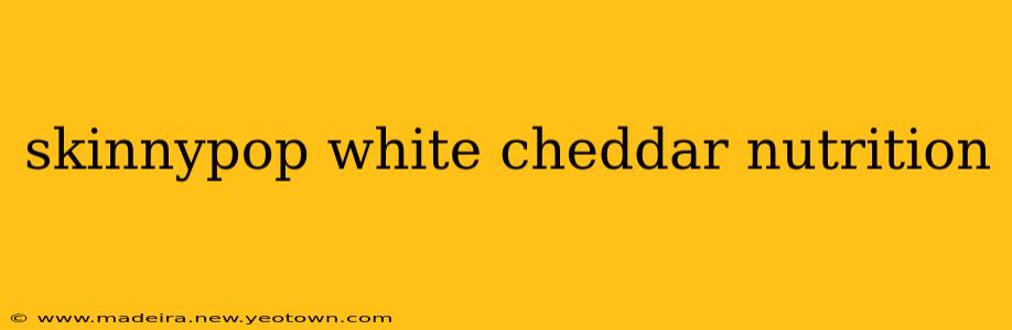 skinnypop white cheddar nutrition