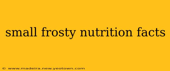 small frosty nutrition facts