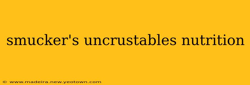 smucker's uncrustables nutrition