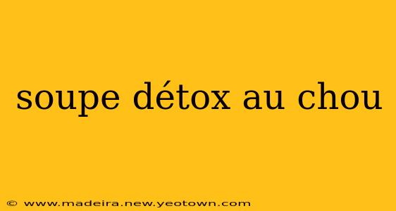 soupe détox au chou