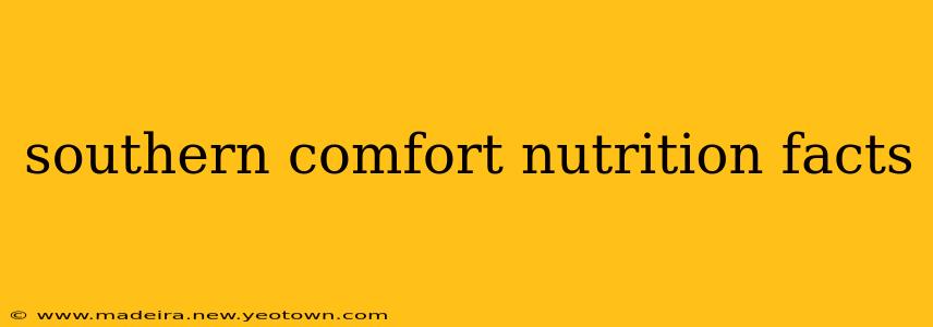 southern comfort nutrition facts