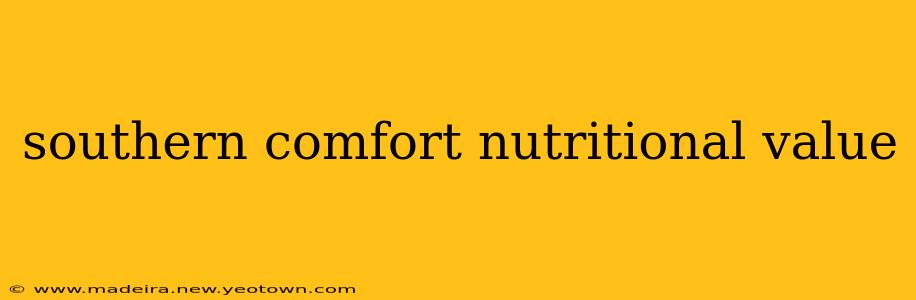southern comfort nutritional value