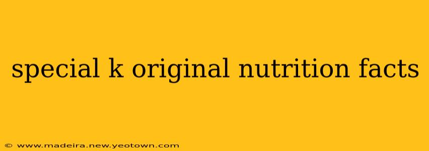 special k original nutrition facts