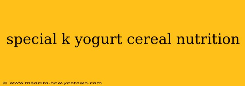 special k yogurt cereal nutrition