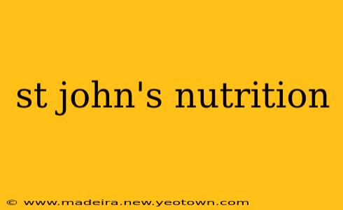 st john's nutrition