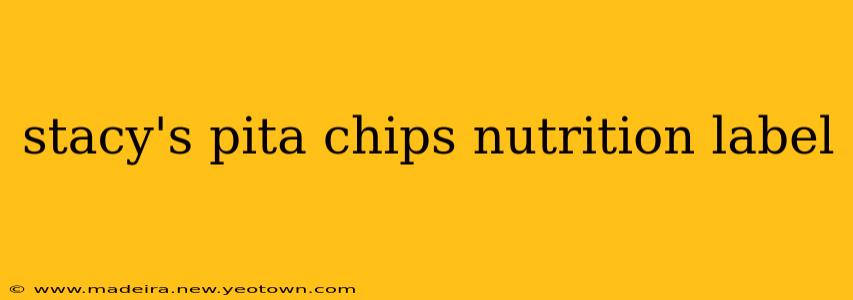 stacy's pita chips nutrition label