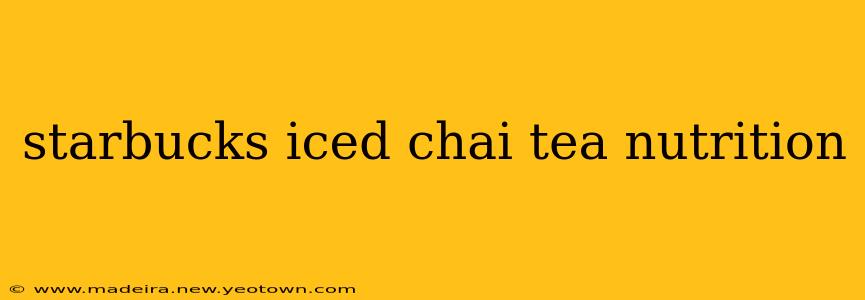 starbucks iced chai tea nutrition