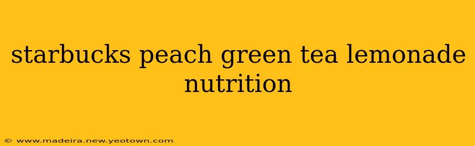 starbucks peach green tea lemonade nutrition