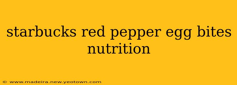 starbucks red pepper egg bites nutrition