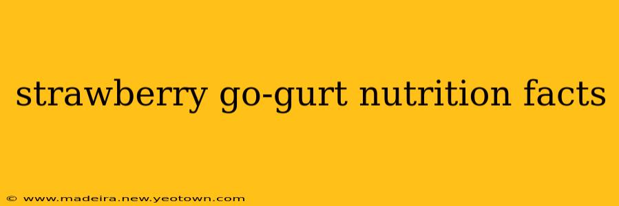strawberry go-gurt nutrition facts