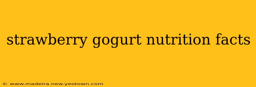 strawberry gogurt nutrition facts
