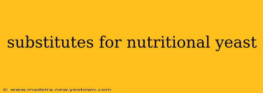 substitutes for nutritional yeast