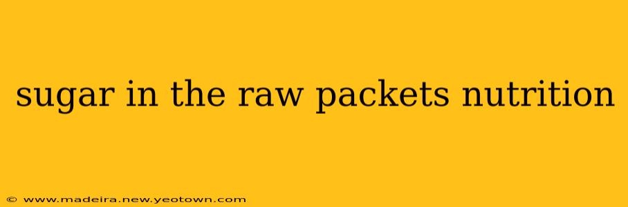 sugar in the raw packets nutrition