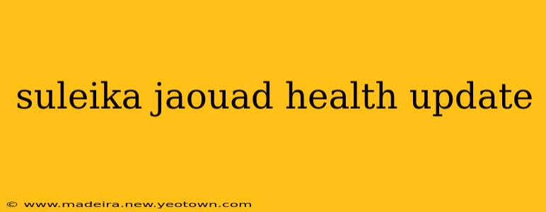 suleika jaouad health update