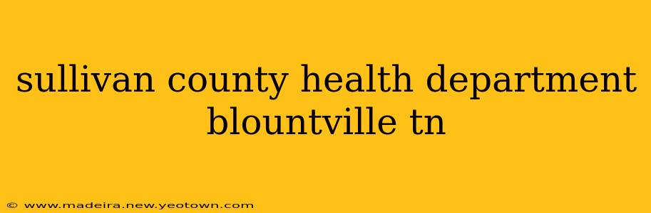 sullivan county health department blountville tn