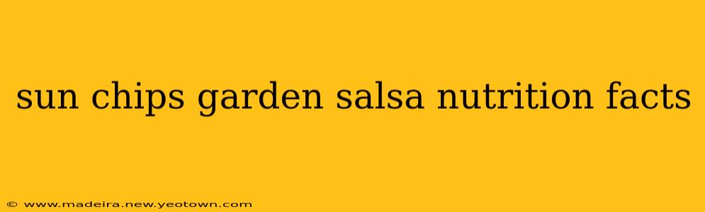 sun chips garden salsa nutrition facts