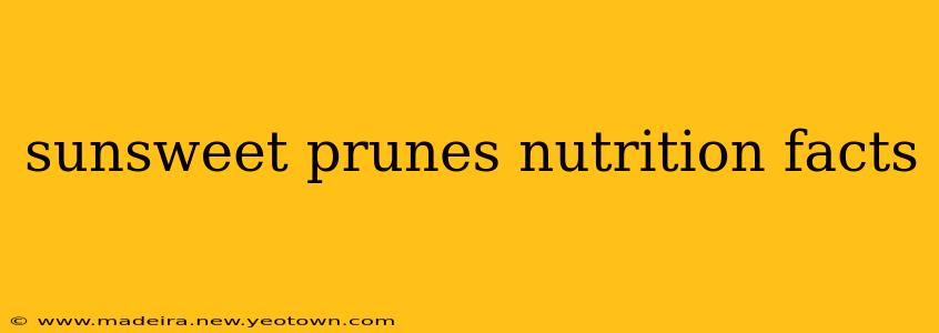sunsweet prunes nutrition facts