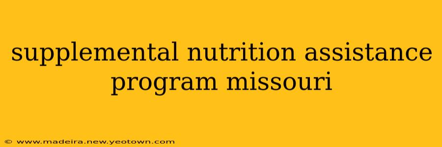supplemental nutrition assistance program missouri