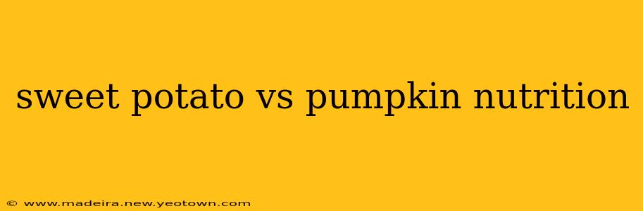 sweet potato vs pumpkin nutrition