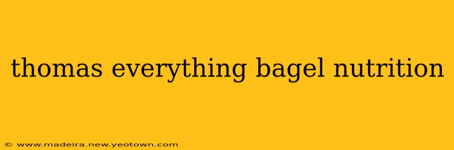 thomas everything bagel nutrition