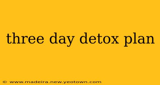three day detox plan