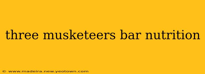three musketeers bar nutrition